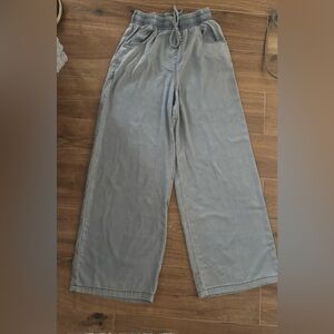 Gray Wide-Leg Pants